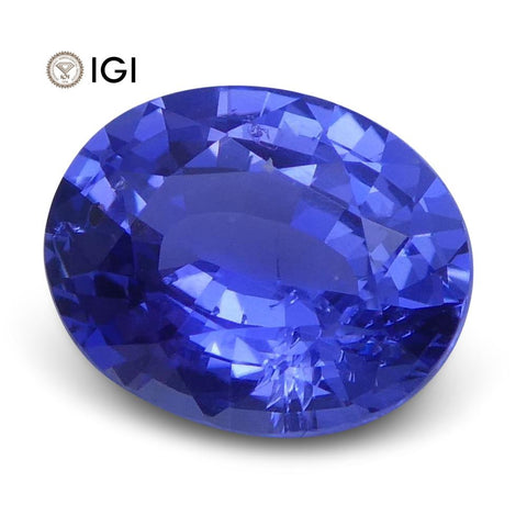 1.31 ct Oval Blue Sapphire IGI Certified Unheated