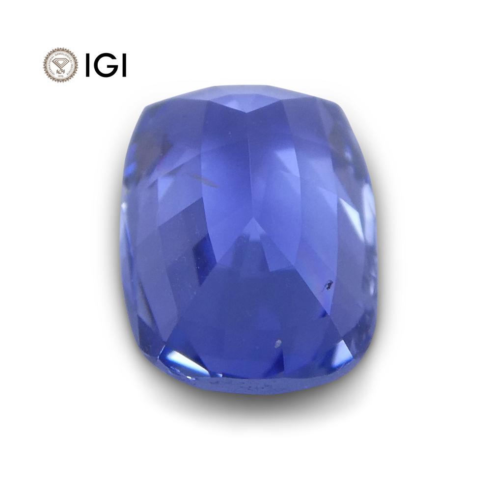 1.52 ct Cushion Blue Sapphire IGI Certified Unheated - Skyjems Wholesale Gemstones