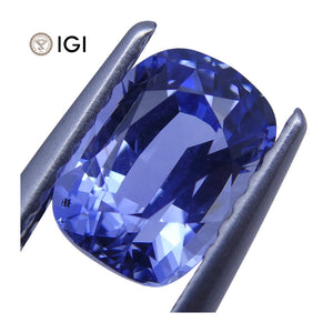 1.52 ct Cushion Blue Sapphire IGI Certified Unheated - Skyjems Wholesale Gemstones
