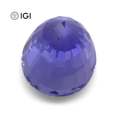 2.12ct Violet Blue Sapphire, Oval, IGI Certified Unheated