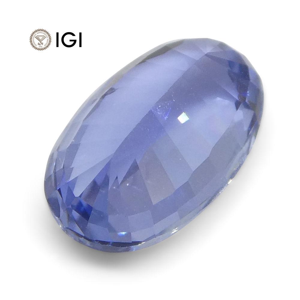 1.58 ct Oval Blue Sapphire IGI Certified Unheated - Skyjems Wholesale Gemstones