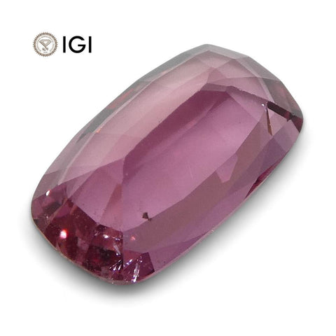 0.96 ct Cushion Pink Sapphire IGI Certified