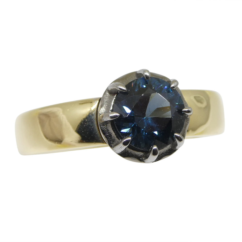 1.32ct Blue Spinel Ring set in 14kt Yellow and White Gold - Skyjems Wholesale Gemstones