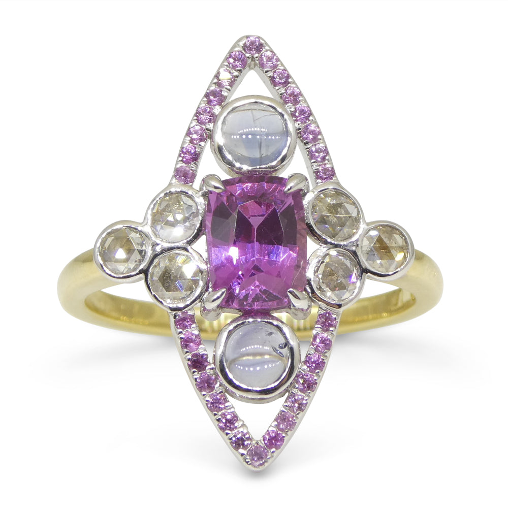 Pink sapphire and diamond on sale rings