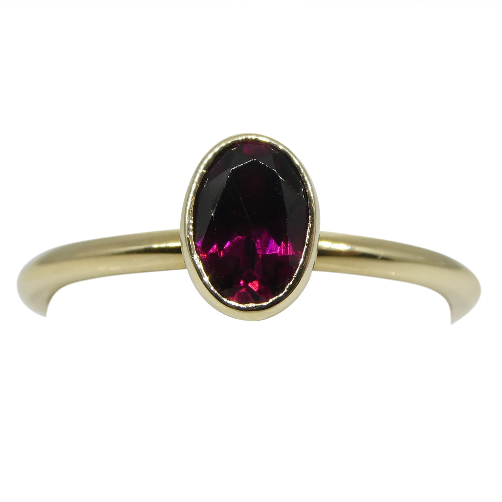 Ruby Stacker Ring set in 14k Yellow Gold