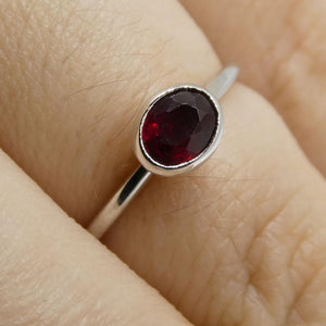 Ruby Stacker Ring set in 10kt White Gold - Skyjems Wholesale Gemstones