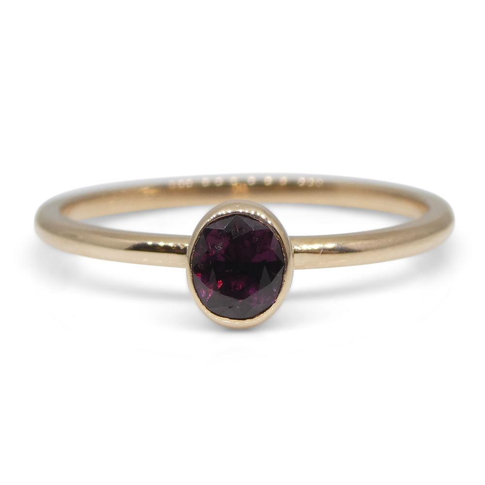 Ruby Stacker Ring set in 10kt Pink/Rose Gold - Skyjems Wholesale Gemstones