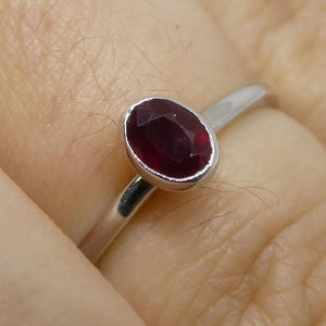 Ruby Stacker Ring set in 10kt White Gold - Skyjems Wholesale Gemstones