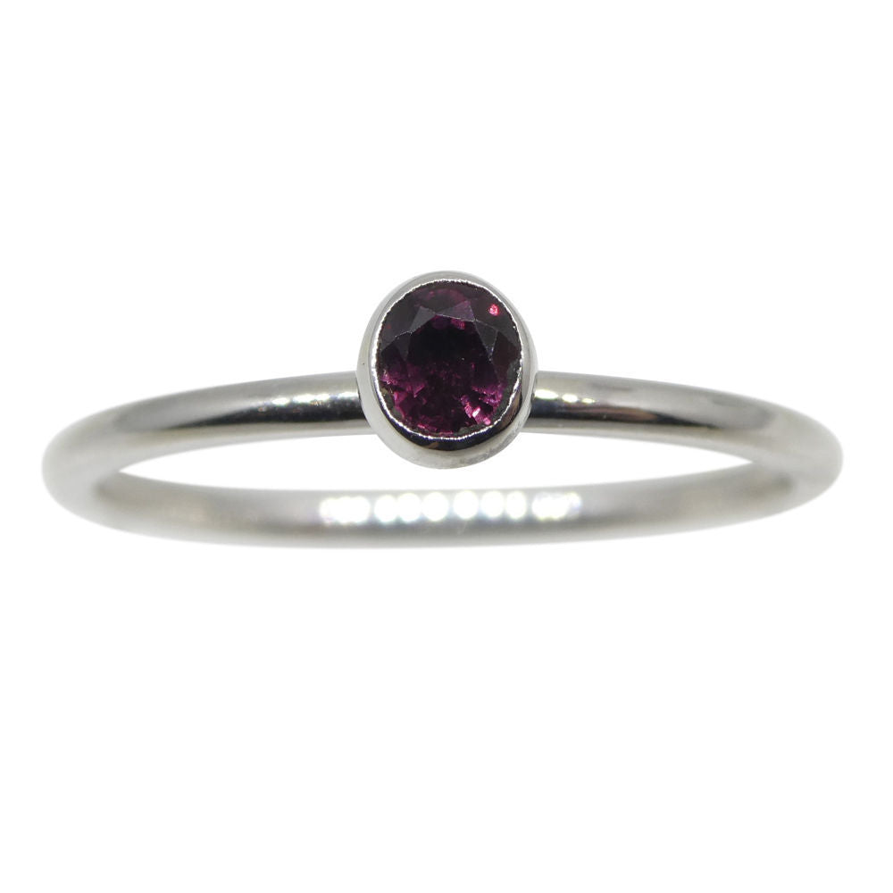 Ruby Stacker Ring set in 10kt White Gold - Skyjems Wholesale Gemstones