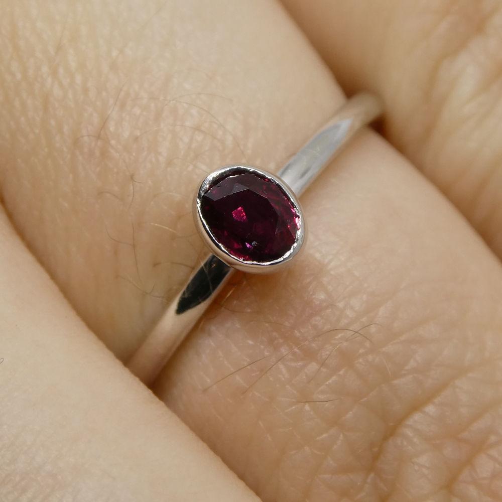 Ruby Stacker Ring set in 10kt White Gold - Skyjems Wholesale Gemstones