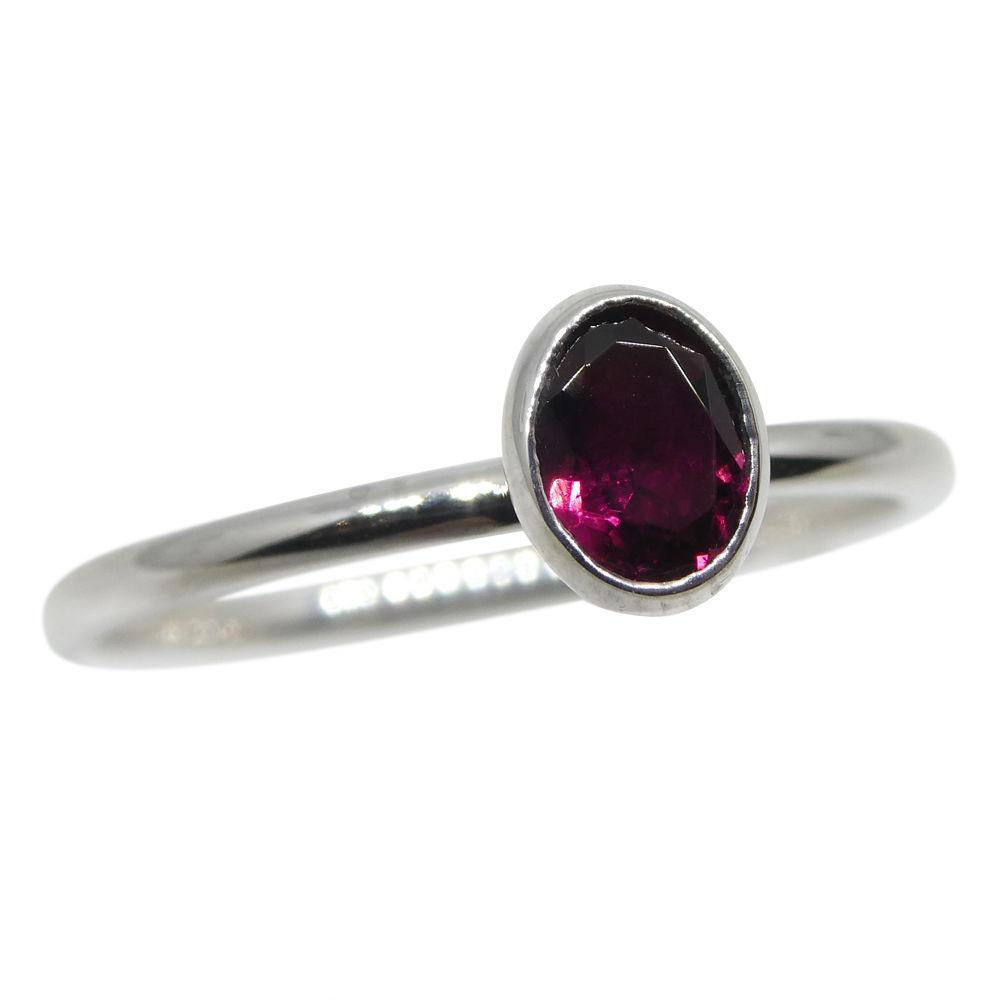 Tourmaline Stacker Ring set in 10kt White Gold - Skyjems Wholesale Gemstones