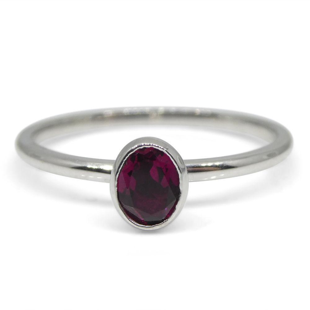 Tourmaline Stacker Ring set in 10kt White Gold - Skyjems Wholesale Gemstones