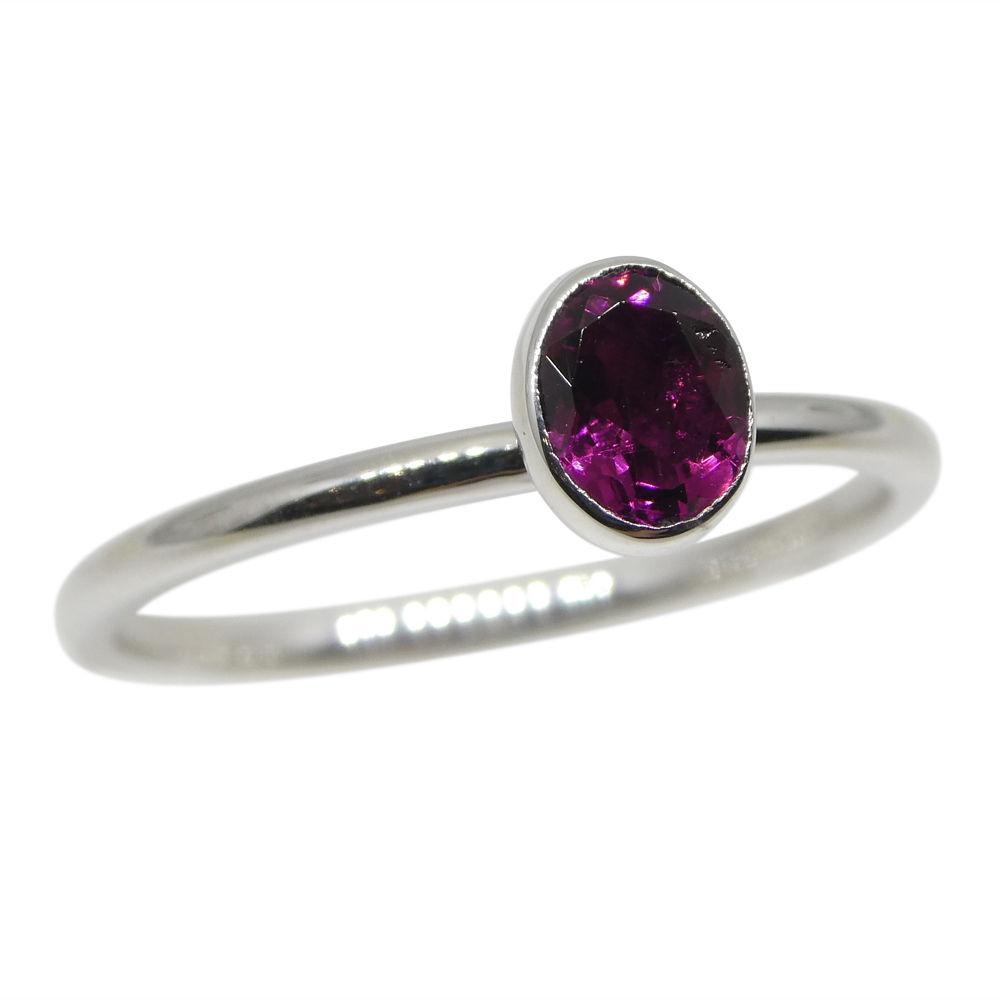 Tourmaline Stacker Ring set in 10kt White Gold - Skyjems Wholesale Gemstones