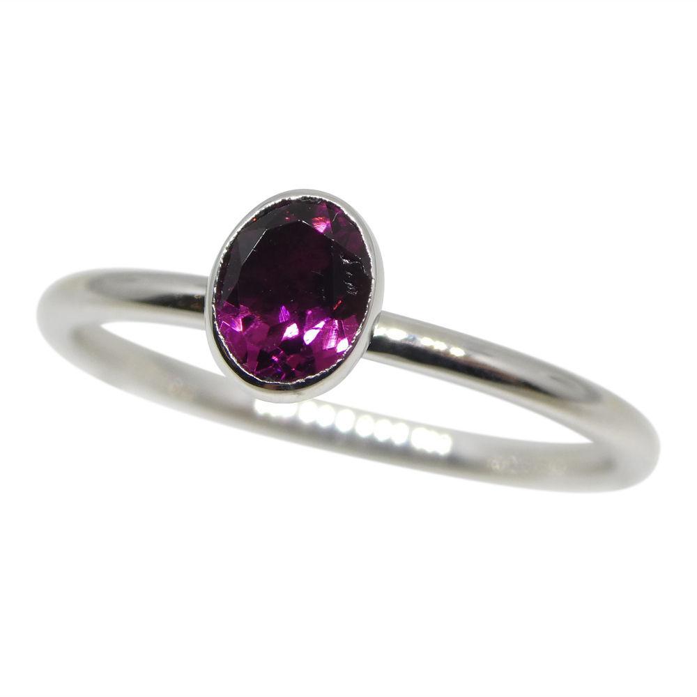 Tourmaline Stacker Ring set in 10kt White Gold - Skyjems Wholesale Gemstones