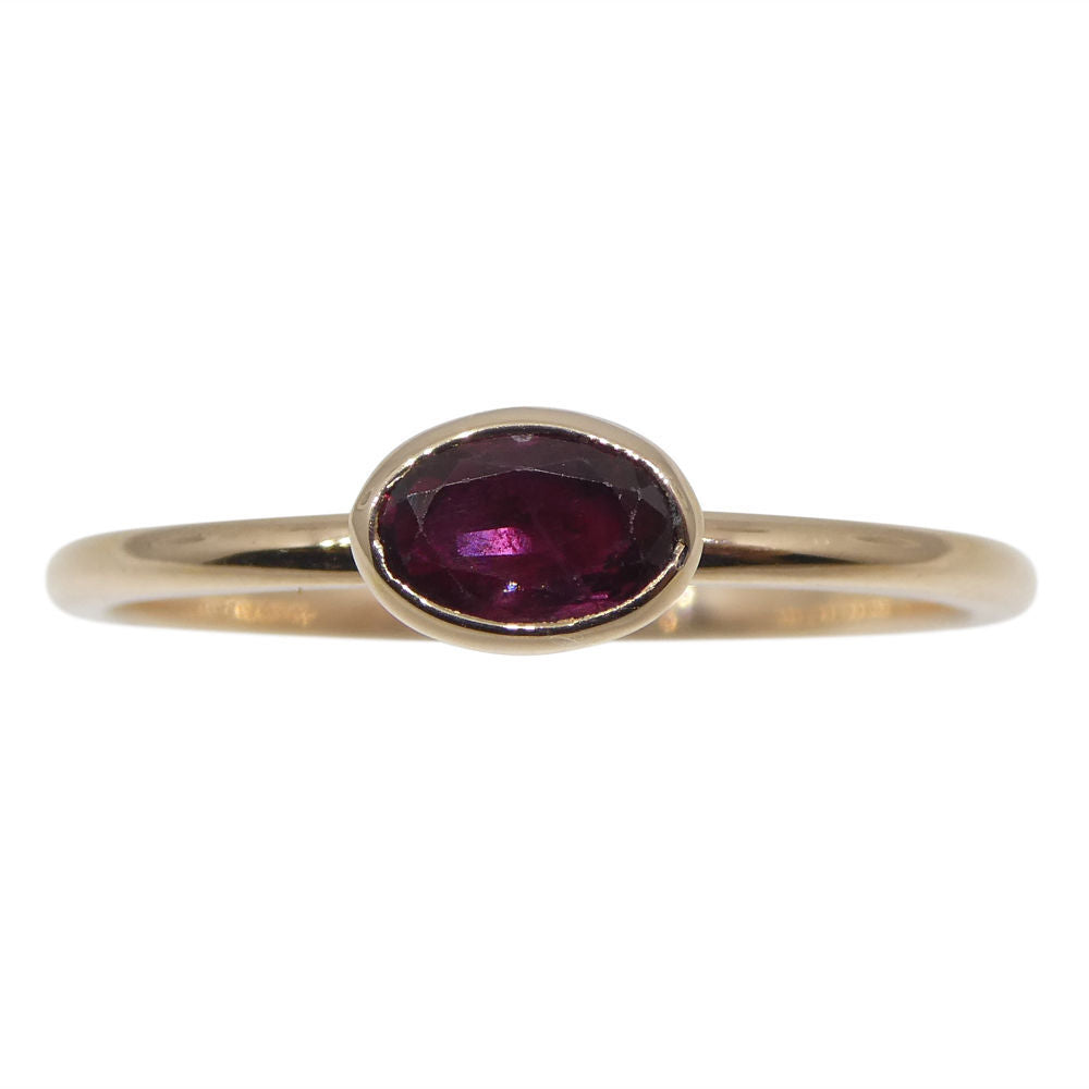 Ruby Stacker Ring set in 10kt Pink/Rose Gold - Skyjems Wholesale Gemstones