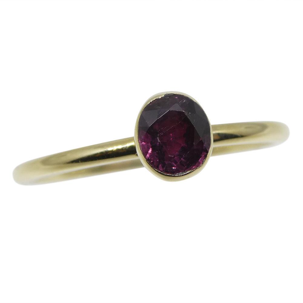 Ruby Stacker Ring set in 10kt Yellow Gold - Skyjems Wholesale Gemstones