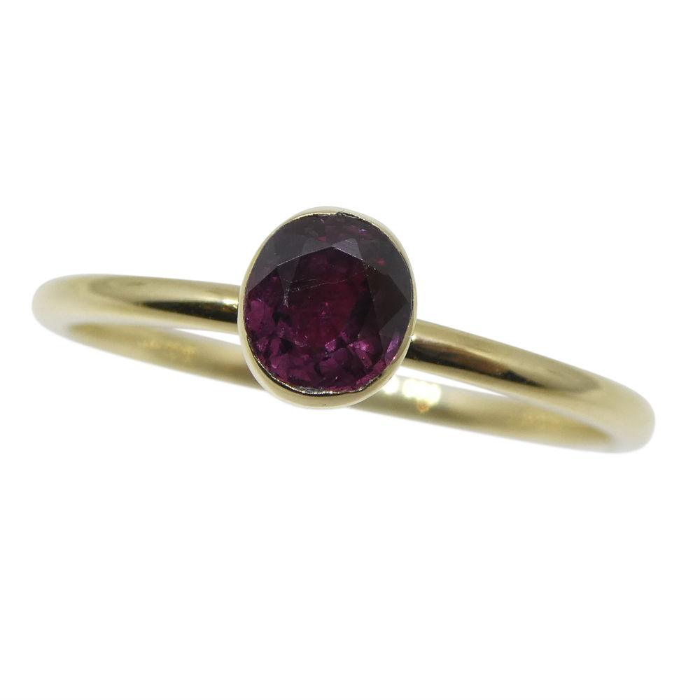 Ruby Stacker Ring set in 10kt Yellow Gold - Skyjems Wholesale Gemstones