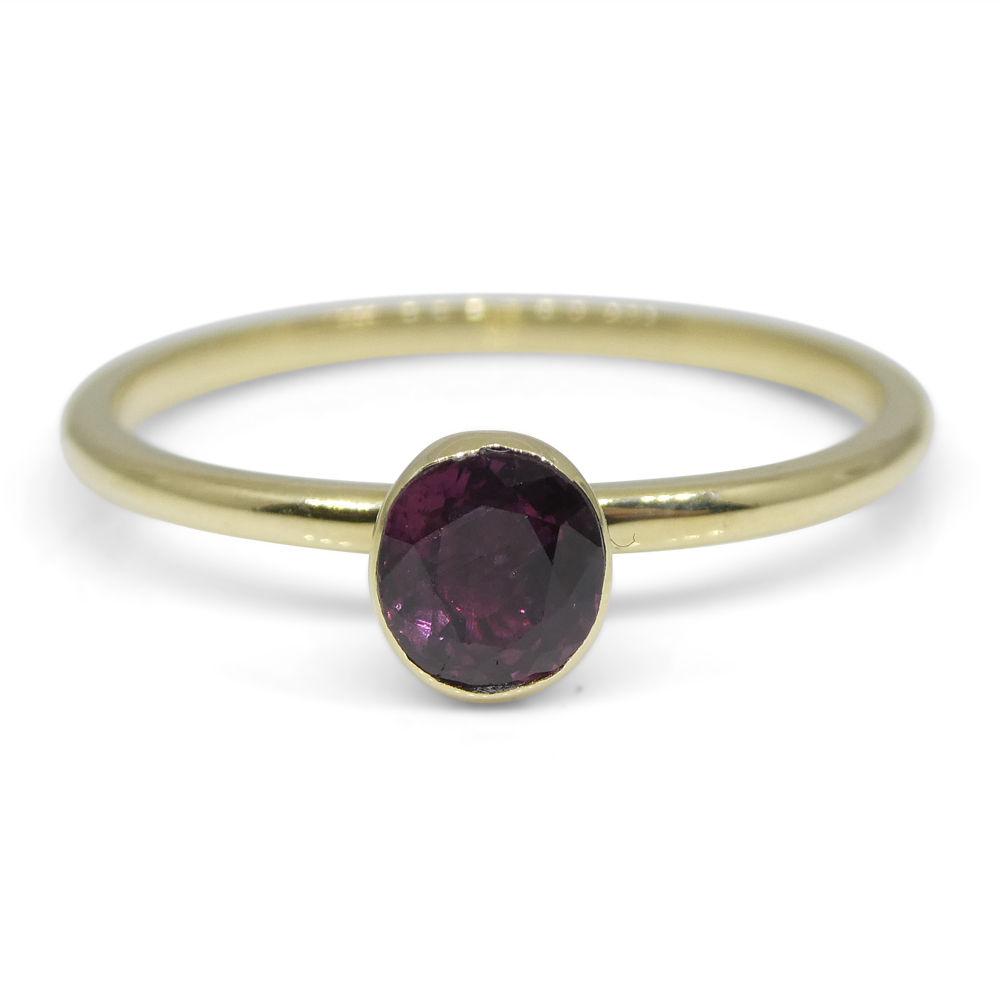 Ruby Stacker Ring set in 10kt Yellow Gold - Skyjems Wholesale Gemstones