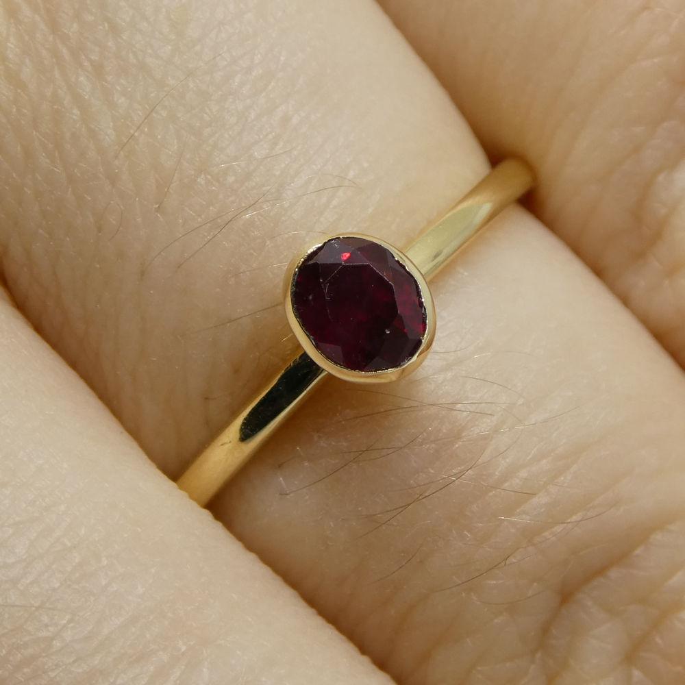 Ruby Stacker Ring set in 10kt Yellow Gold - Skyjems Wholesale Gemstones