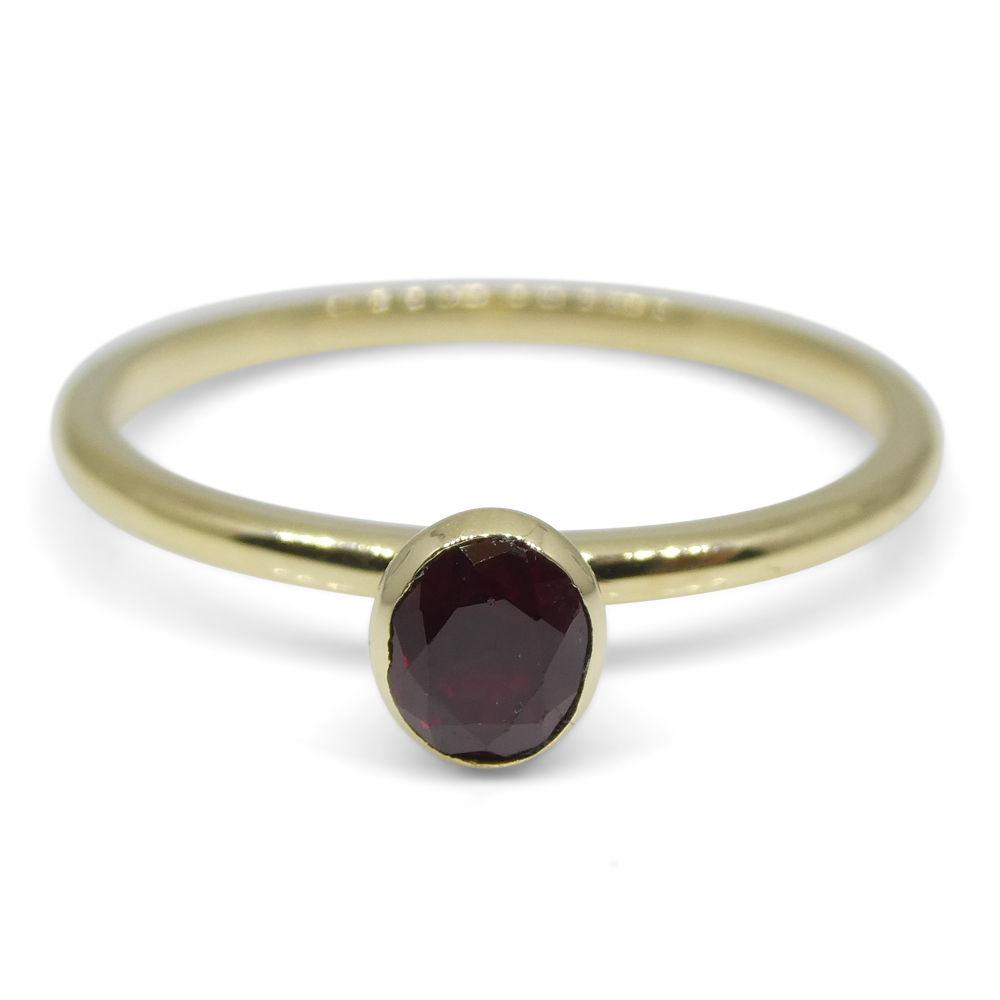 Ruby Stacker Ring set in 10kt Yellow Gold - Skyjems Wholesale Gemstones