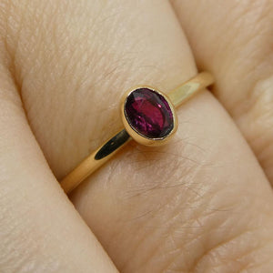 Ruby Stacker Ring set in 10kt Yellow Gold - Skyjems Wholesale Gemstones