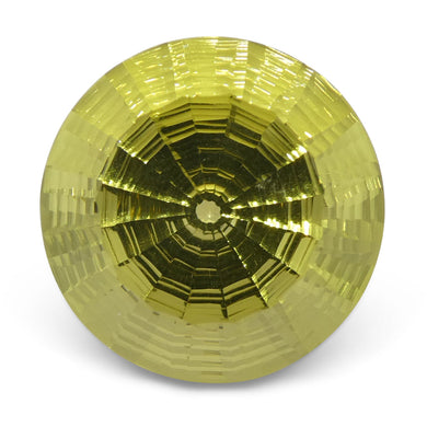 27.71ct Round Lemon Citrine Fantasy/Fancy Cut - Skyjems Wholesale Gemstones