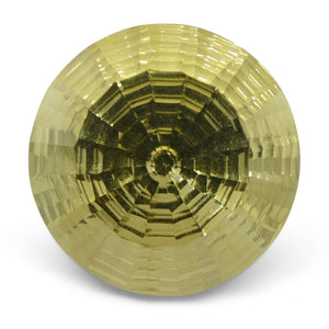 20.62ct Round Lemon Citrine Fantasy/Fancy Cut - Skyjems Wholesale Gemstones