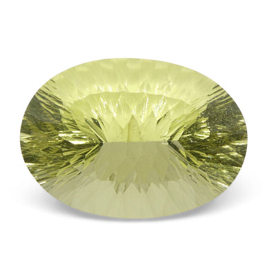 59.78ct Oval Lemon Citrine Fantasy/Fancy Cut - Skyjems Wholesale Gemstones