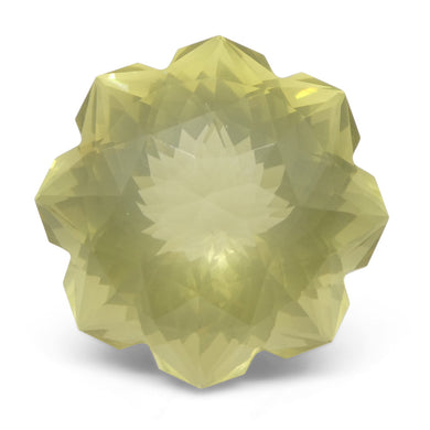 12.13ct Flower Lemon Citrine Fantasy/Fancy Cut - Skyjems Wholesale Gemstones