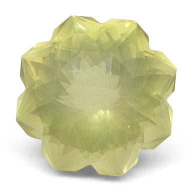 13.98ct Flower Lemon Citrine Fantasy/Fancy Cut - Skyjems Wholesale Gemstones