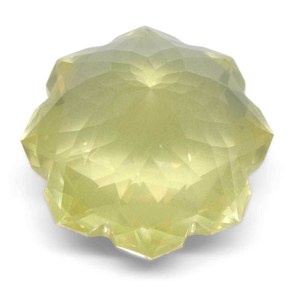 13.98ct Flower Lemon Citrine Fantasy/Fancy Cut - Skyjems Wholesale Gemstones