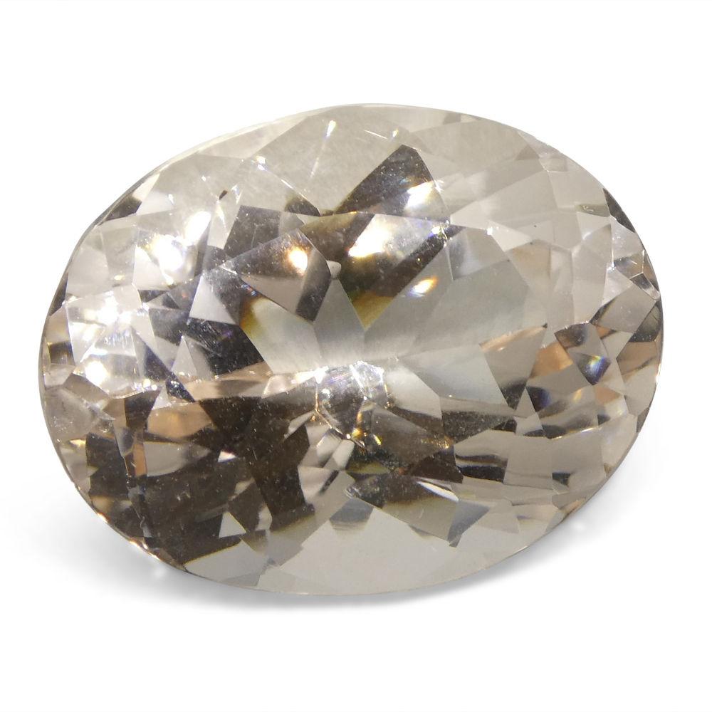 13.69 ct Oval Morganite - Skyjems Wholesale Gemstones