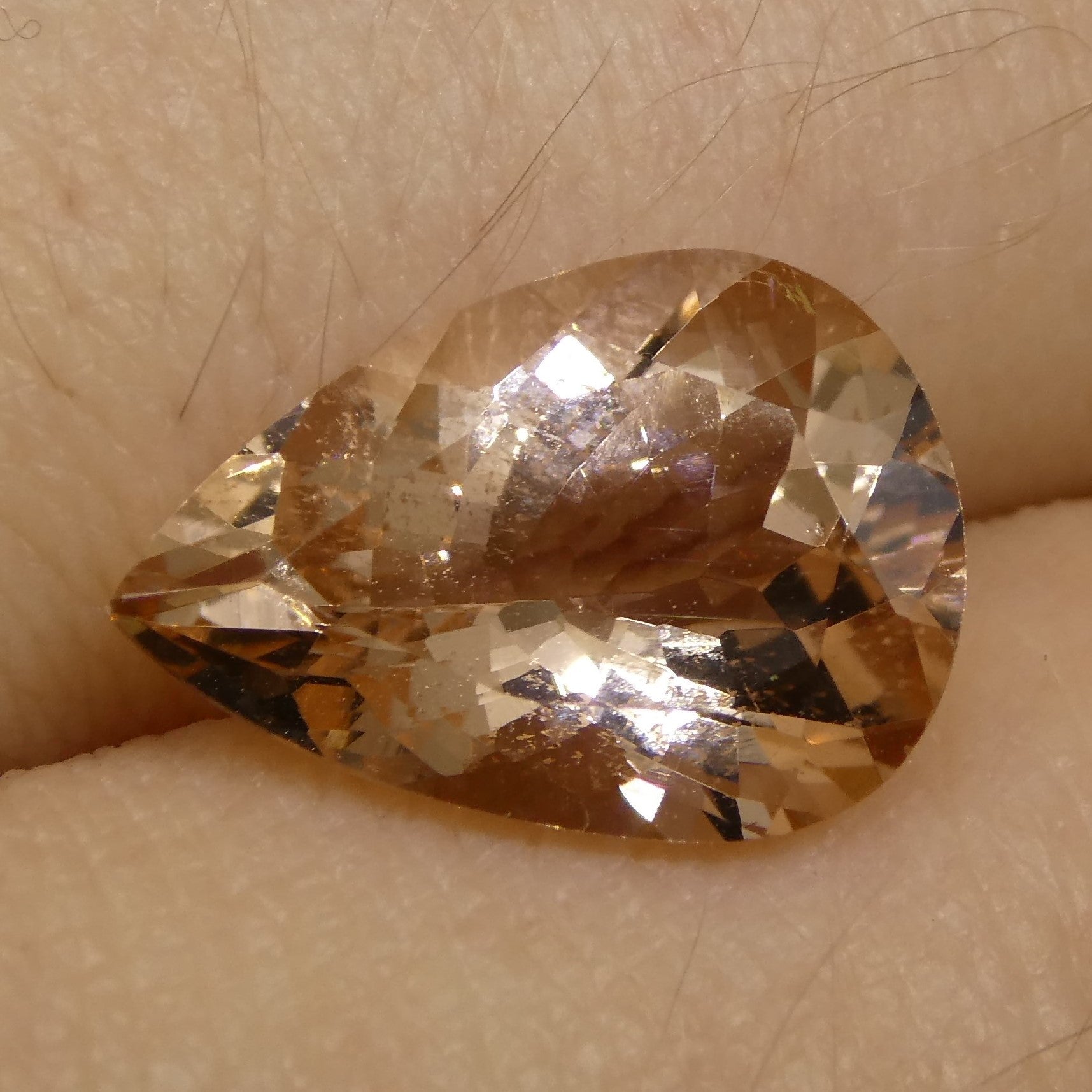 3.45ct Pear Morganite - Skyjems Wholesale Gemstones