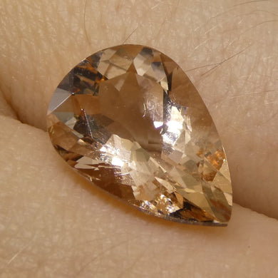3.45ct Pear Morganite - Skyjems Wholesale Gemstones