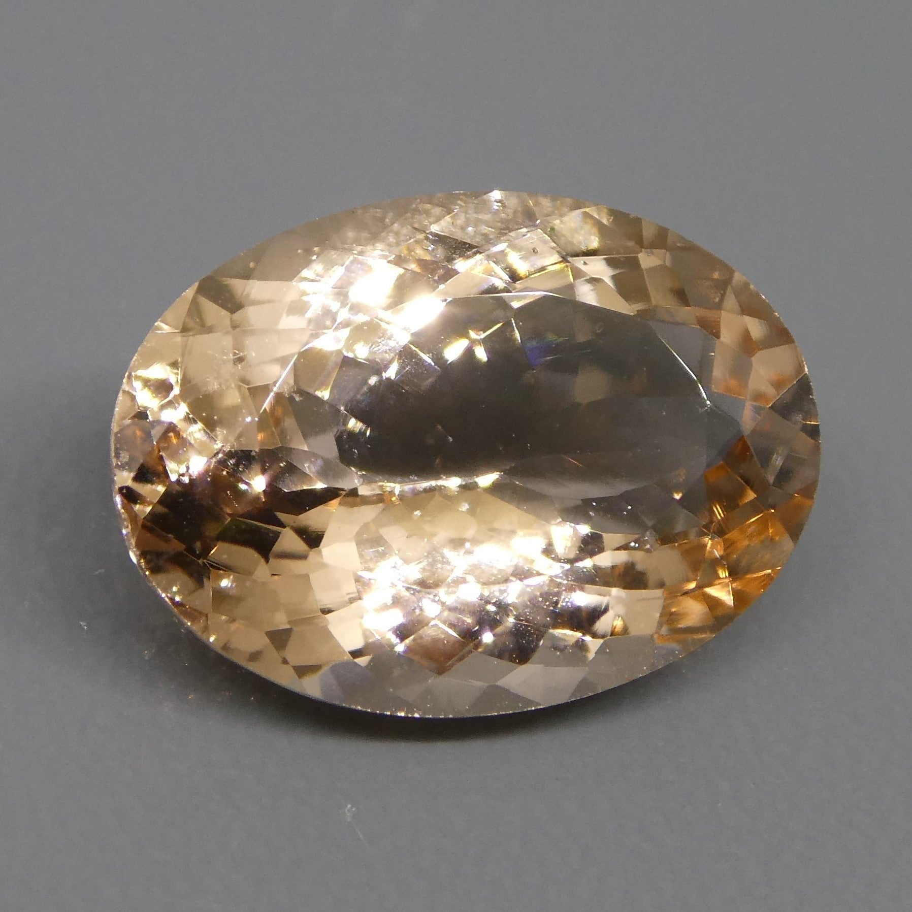 4.90ct Oval Morganite from Brazil - Orangy Pink Beryl Gemstone by SkyJems Canadian Gem Experts