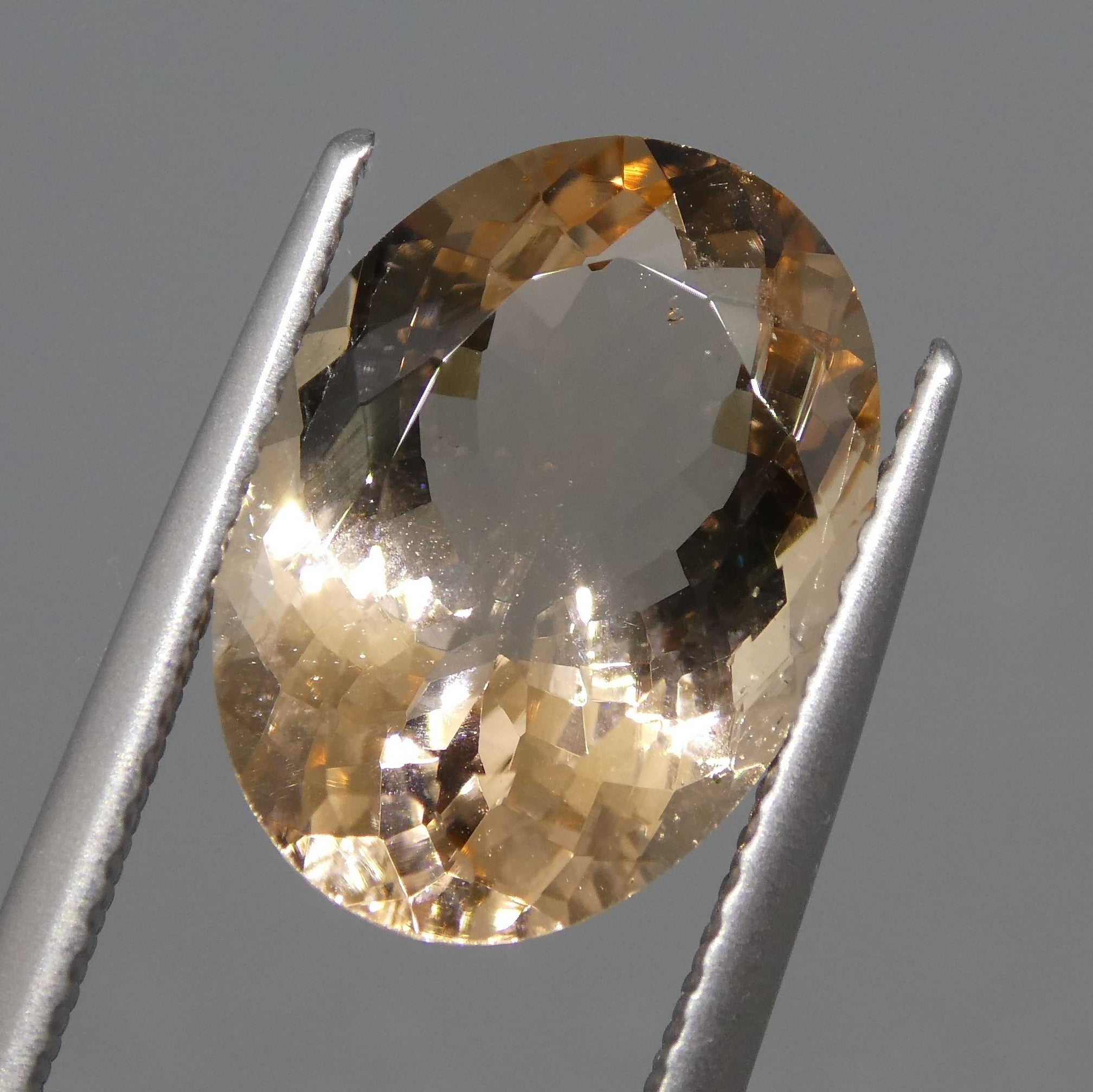 4.90ct Oval Morganite from Brazil - Orangy Pink Beryl Gemstone by SkyJems Canadian Gem Experts