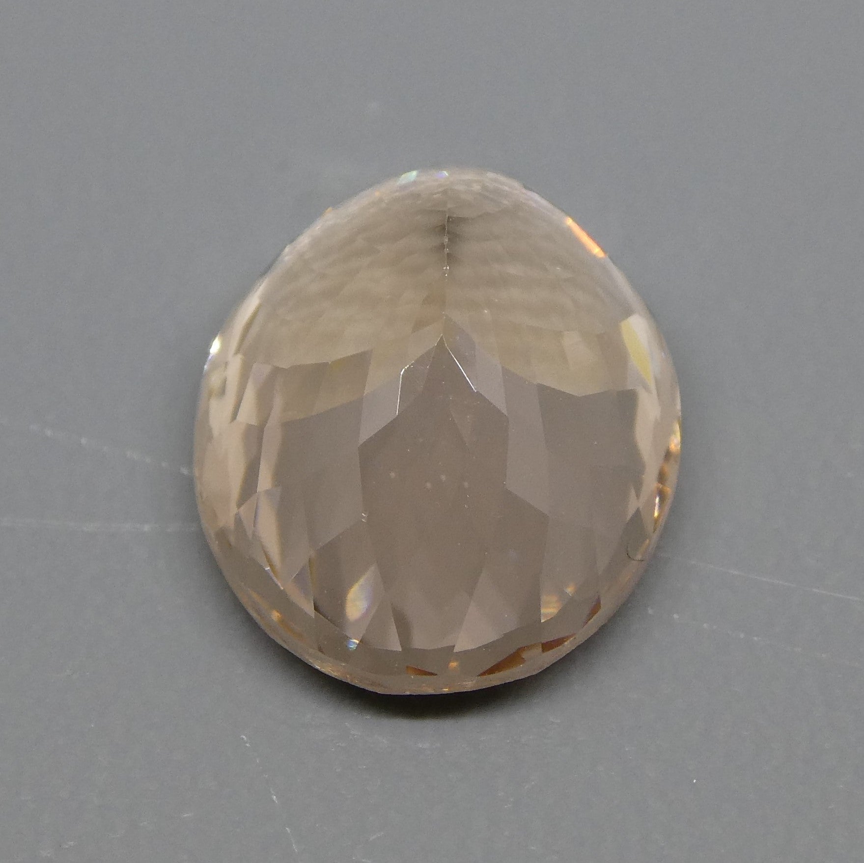 SkyJems 5.69ct Oval Morganite from Brazil - Orangy Pink Beryl Gemstone with Mixed Cut, Vibrant Color