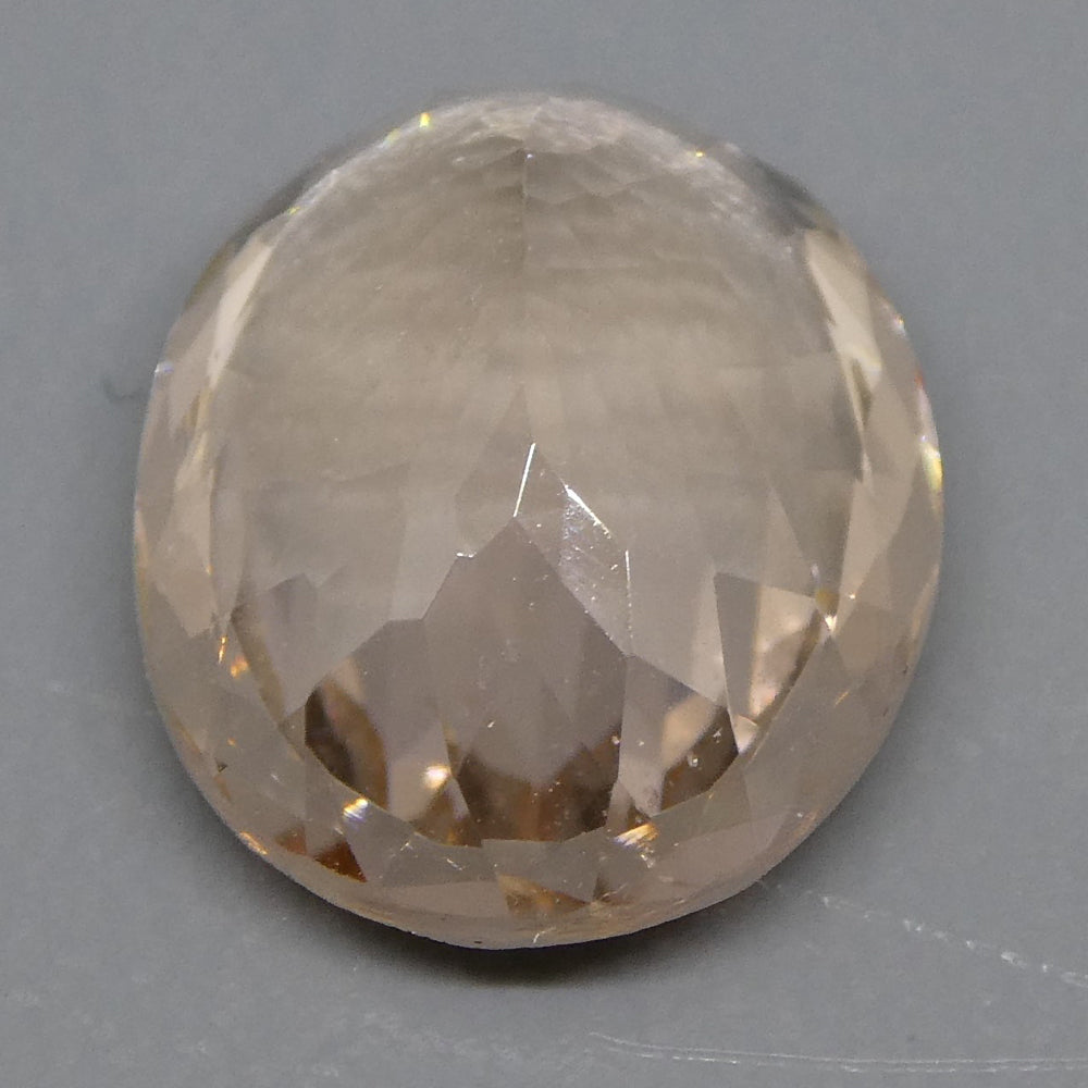 4.70ct Oval Morganite from Brazil - Orangy Pink Beryl Gemstone by SkyJems Canadian Gem Experts