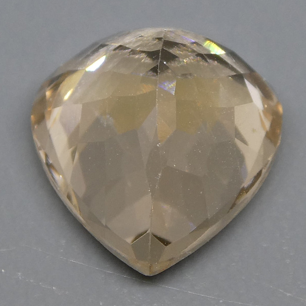 4.28ct Brazilian Pear Morganite in Orangy Pink, Mixed Cut Single Stone from SkyJems Gemstone Collection
