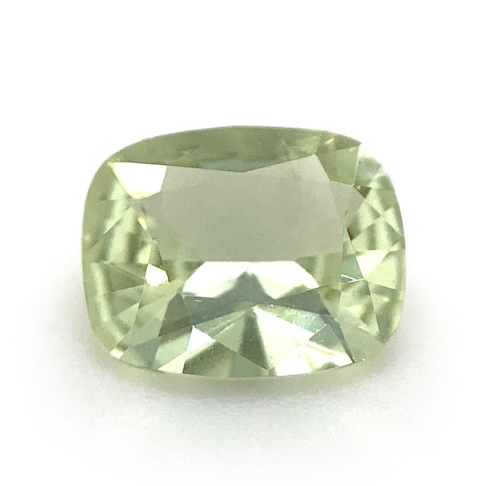 1.28ct Cushion Mint Green Garnet from Merelani, Tanzania - Skyjems Wholesale Gemstones