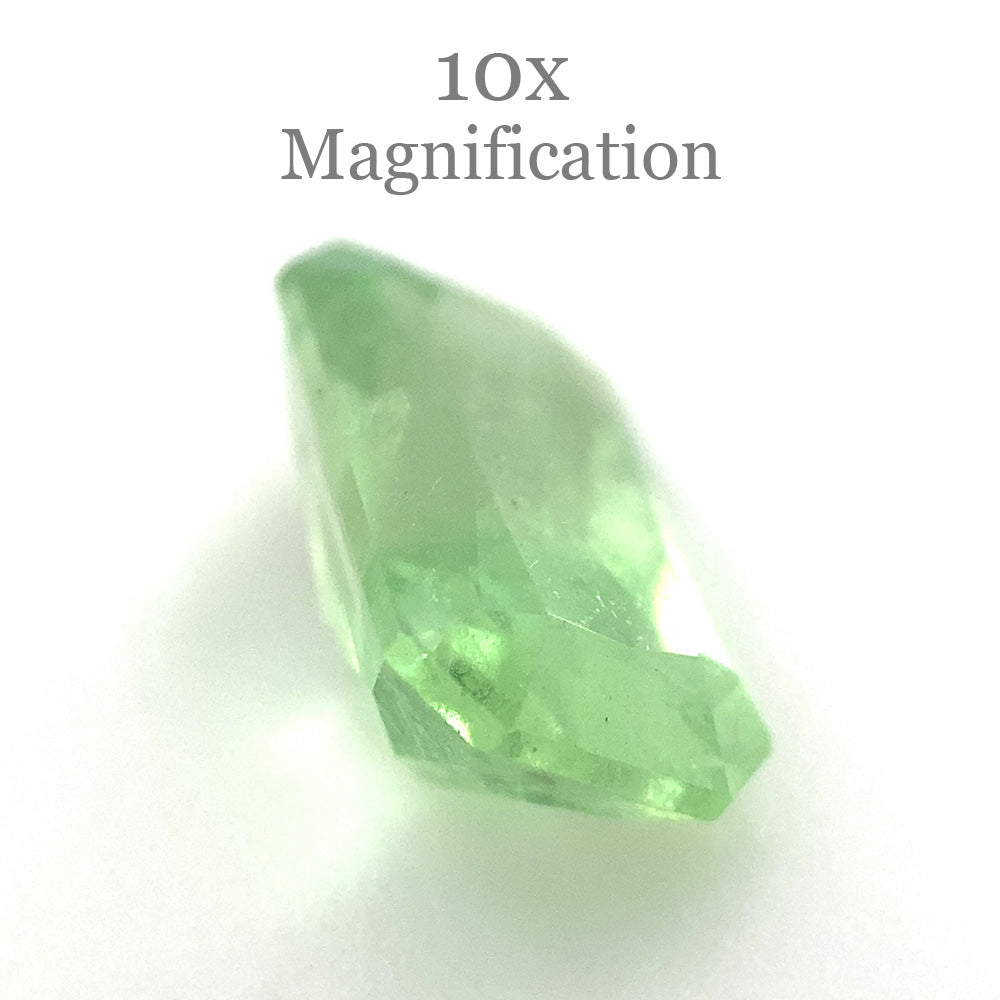 2.15ct Radiant Cut Mint Green Garnet from Merelani, Tanzania - Skyjems Wholesale Gemstones