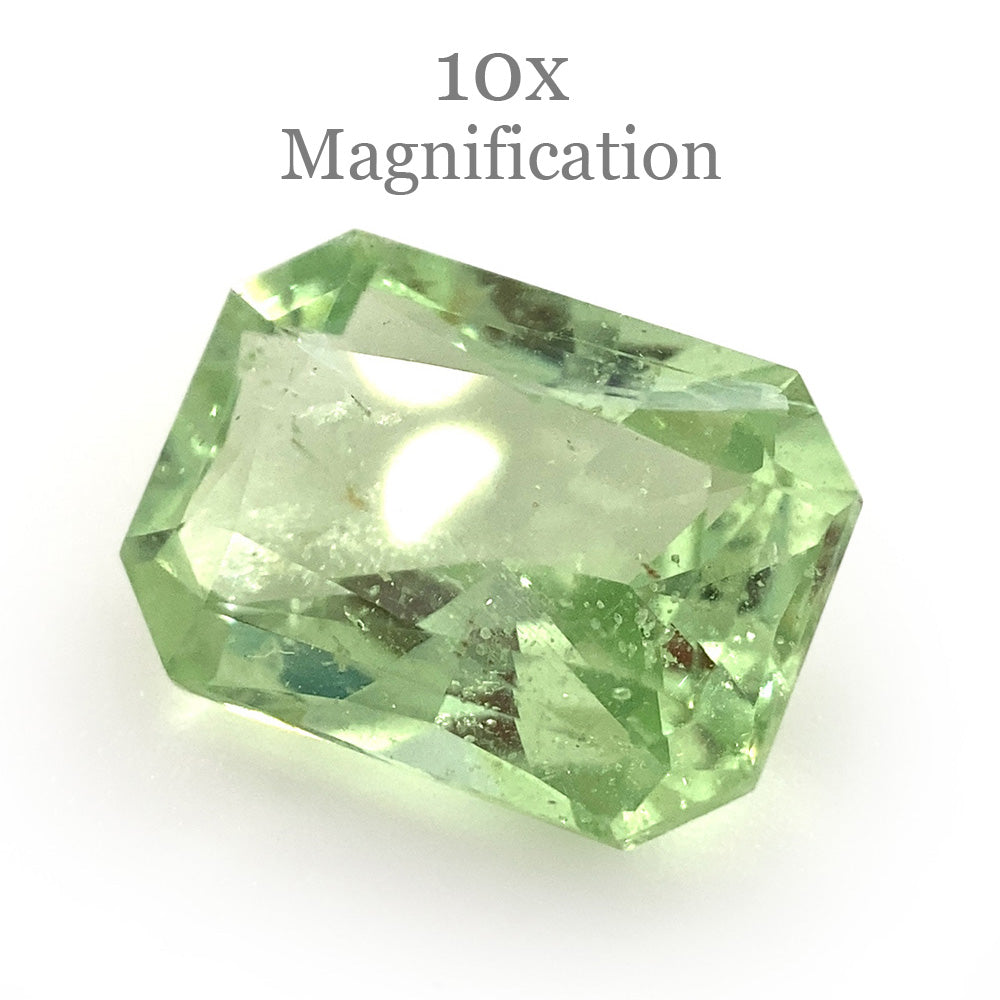 1.69ct Radiant Cut Mint Green Garnet from Merelani, Tanzania - Skyjems Wholesale Gemstones