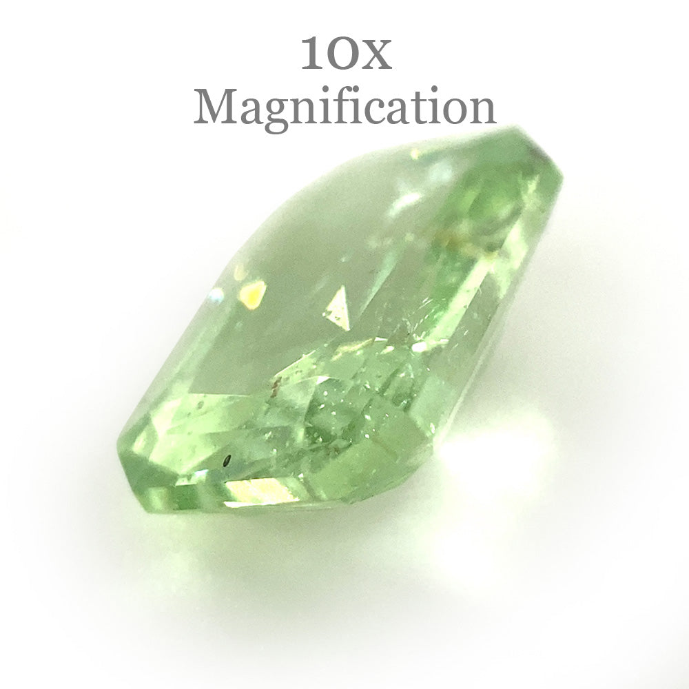 1.69ct Radiant Cut Mint Green Garnet from Merelani, Tanzania - Skyjems Wholesale Gemstones