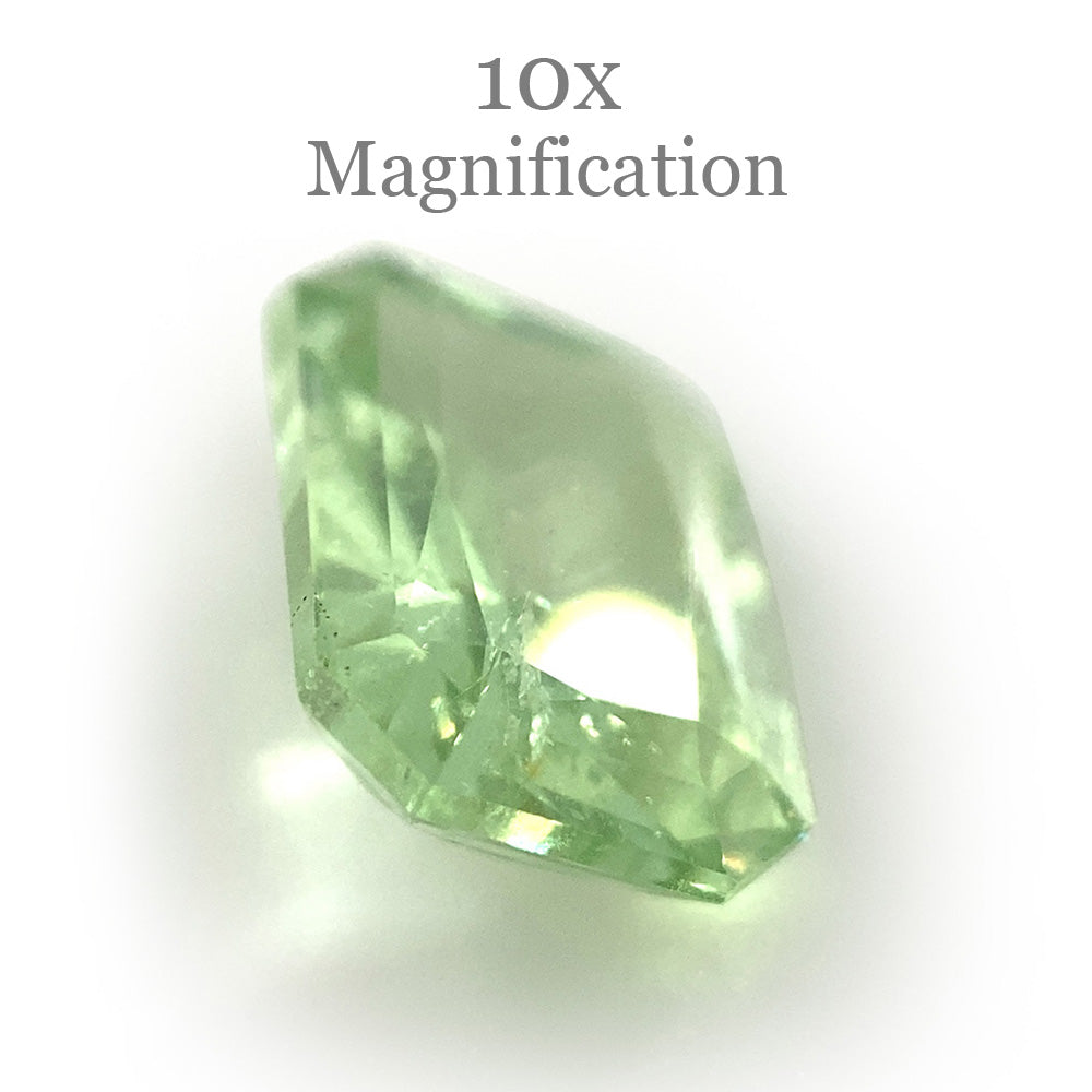 1.69ct Radiant Cut Mint Green Garnet from Merelani, Tanzania - Skyjems Wholesale Gemstones