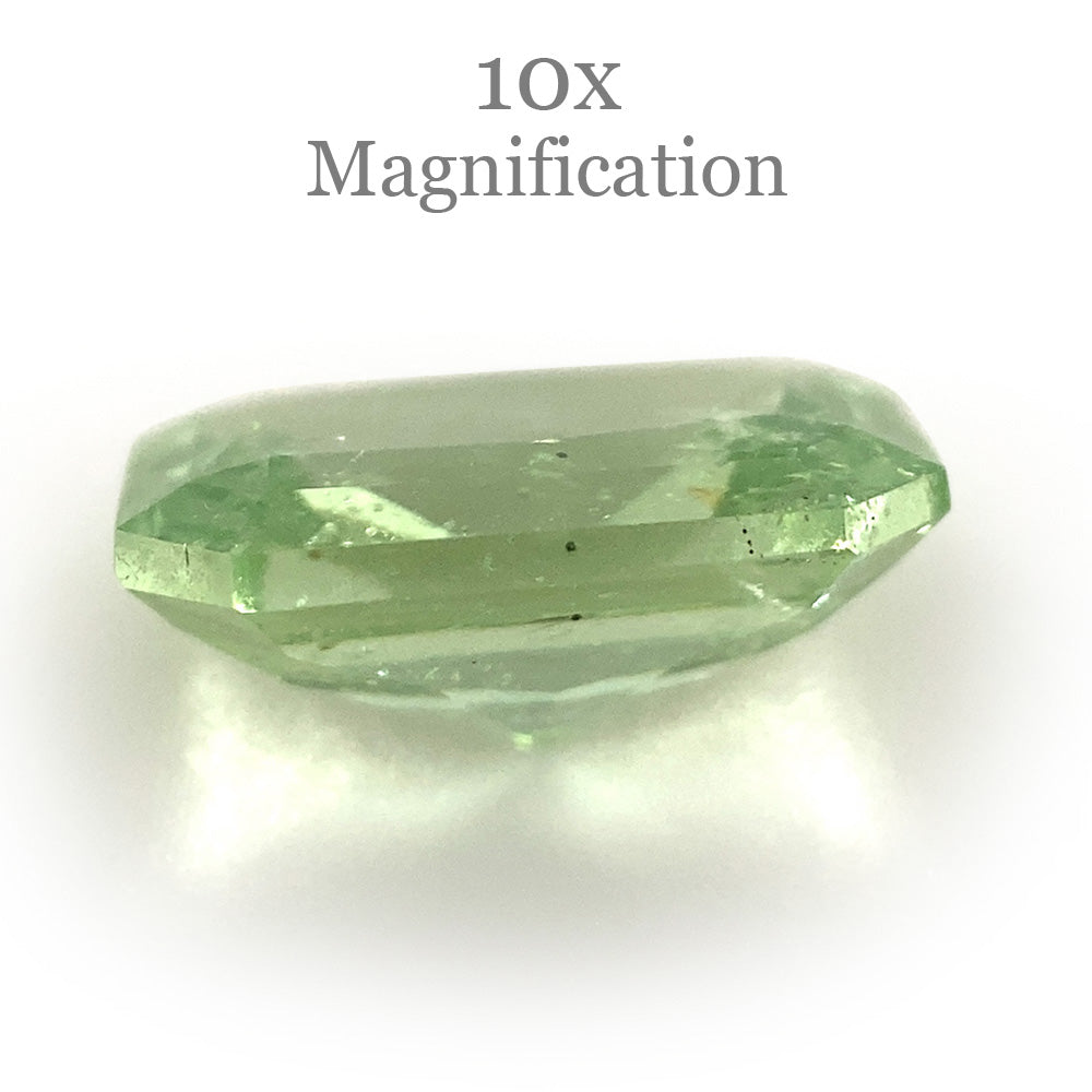 1.69ct Radiant Cut Mint Green Garnet from Merelani, Tanzania - Skyjems Wholesale Gemstones