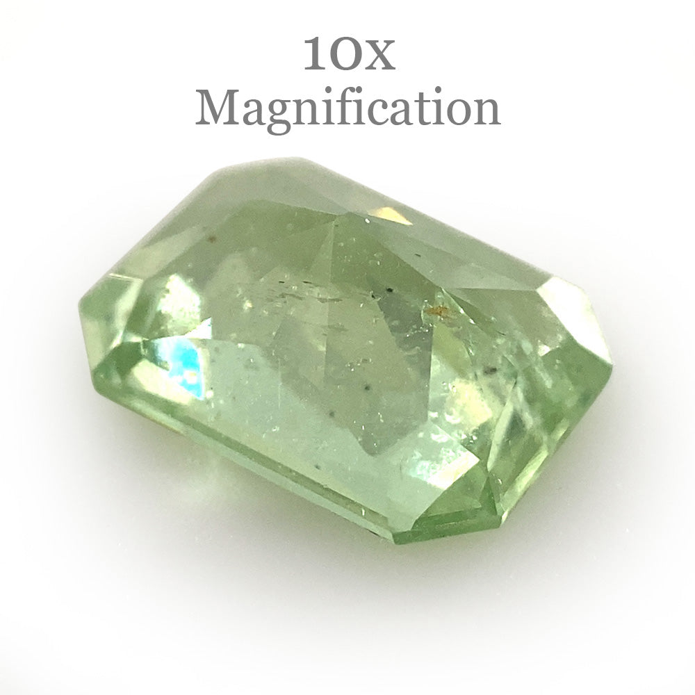 1.69ct Radiant Cut Mint Green Garnet from Merelani, Tanzania - Skyjems Wholesale Gemstones