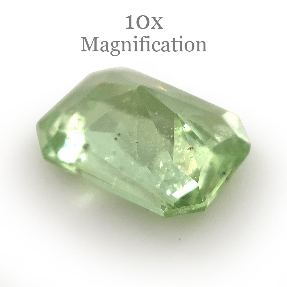 1.69ct Radiant Cut Mint Green Garnet from Merelani, Tanzania - Skyjems Wholesale Gemstones