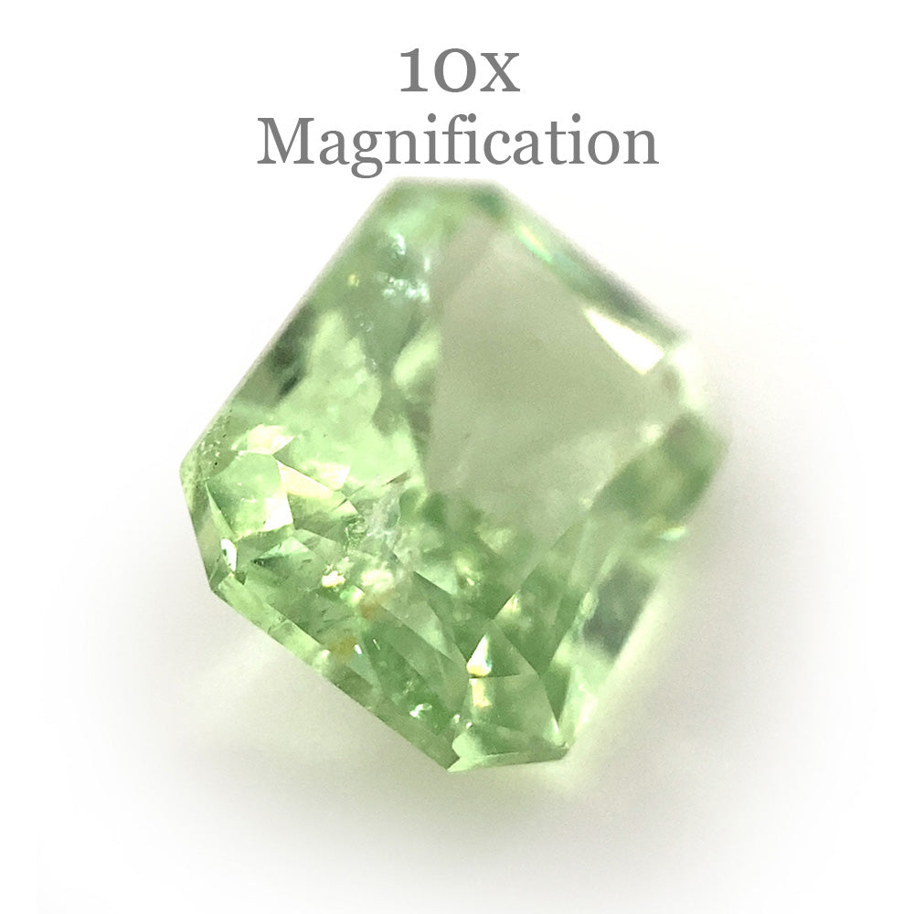 1.69ct Radiant Cut Mint Green Garnet from Merelani, Tanzania - Skyjems Wholesale Gemstones