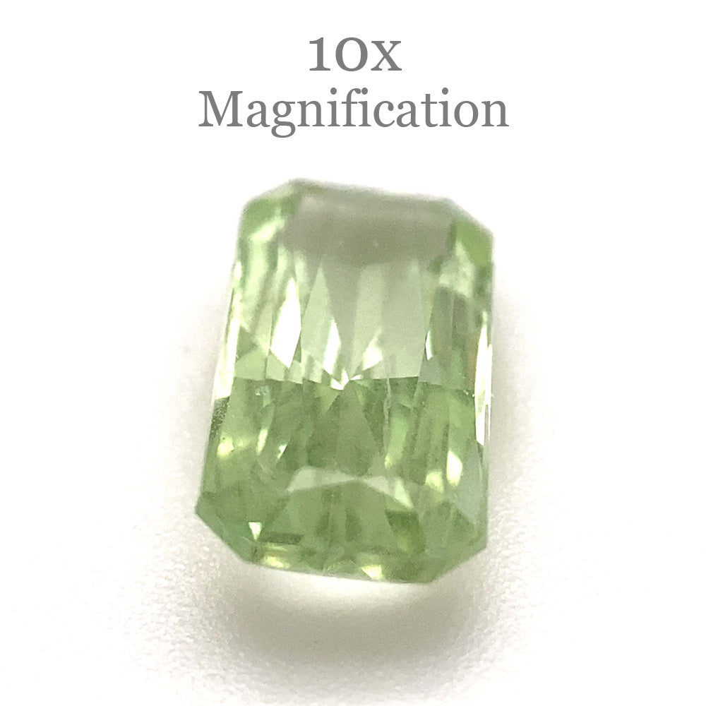 1.61ct Radiant Cut Mint Green Garnet from Merelani, Tanzania - Skyjems Wholesale Gemstones