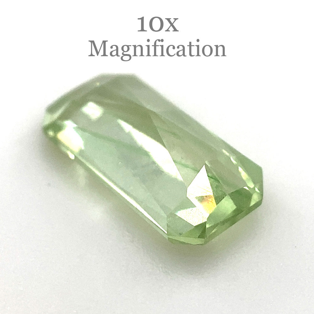 1.61ct Radiant Cut Mint Green Garnet from Merelani, Tanzania - Skyjems Wholesale Gemstones